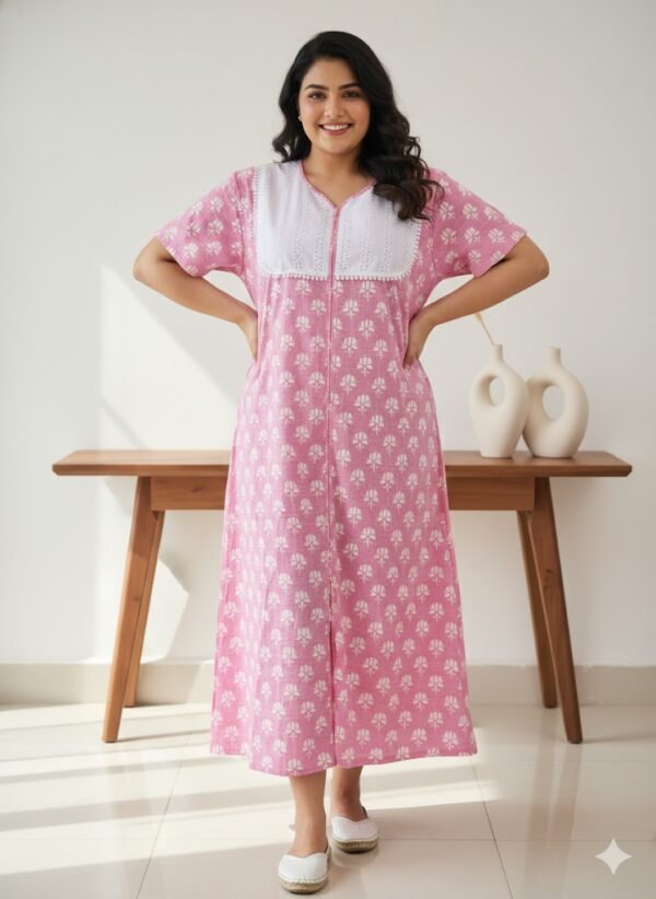 Night Gown-Straight cut-Plus Size