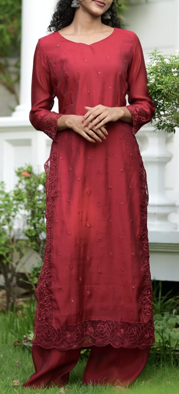 Maroon Two Pc Set