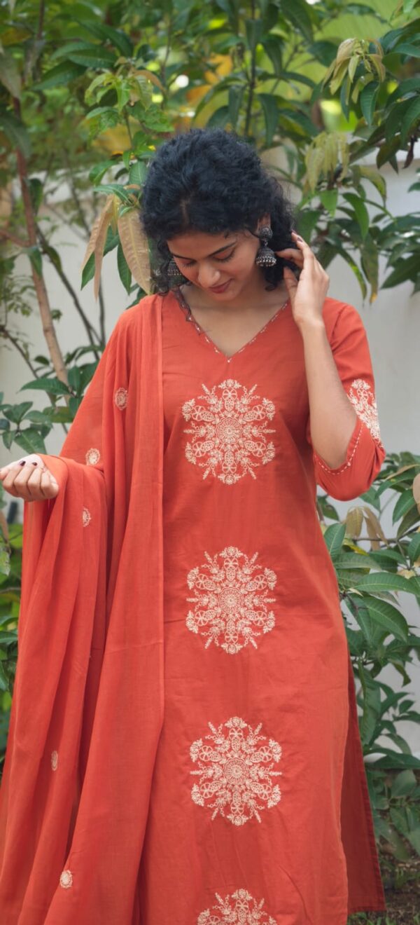 Pure Soft Cotton 3 Piece Ethnic Set for Women